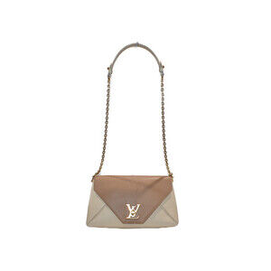 Louis Vuitton Love Note Beige Tan Pink Leather LV Shoulder Bag